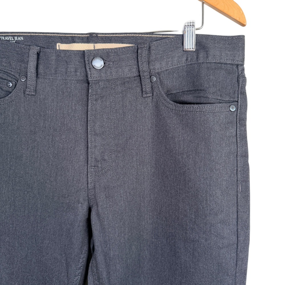 Banana Republic Travel Jean Men Actual‎ 34x31 Gray Slim Fit Stretch Cotton Blend